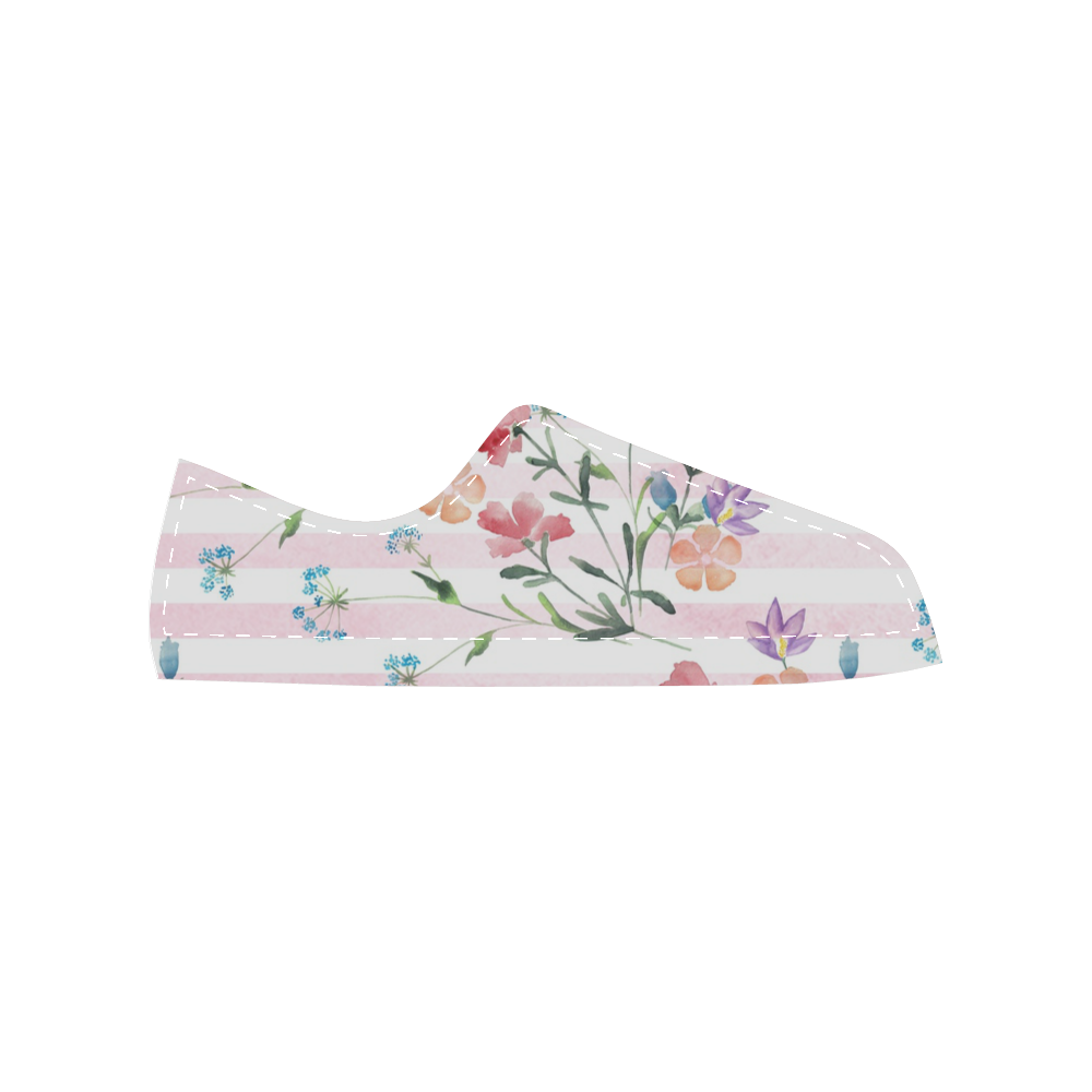 Delicate Wildflowers Women's Classic Canvas Shoes (Model 018)