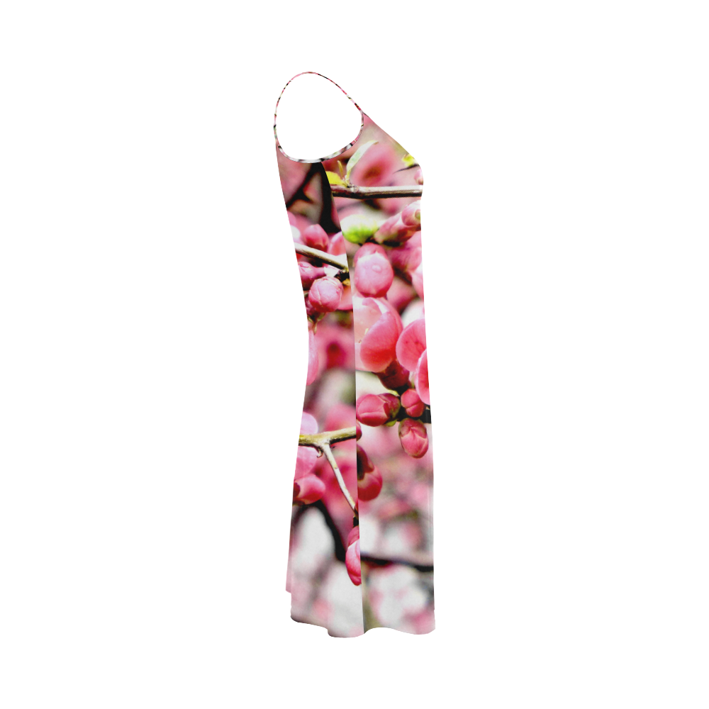 Pink Floral Alcestis Slip Dress (Model D05)
