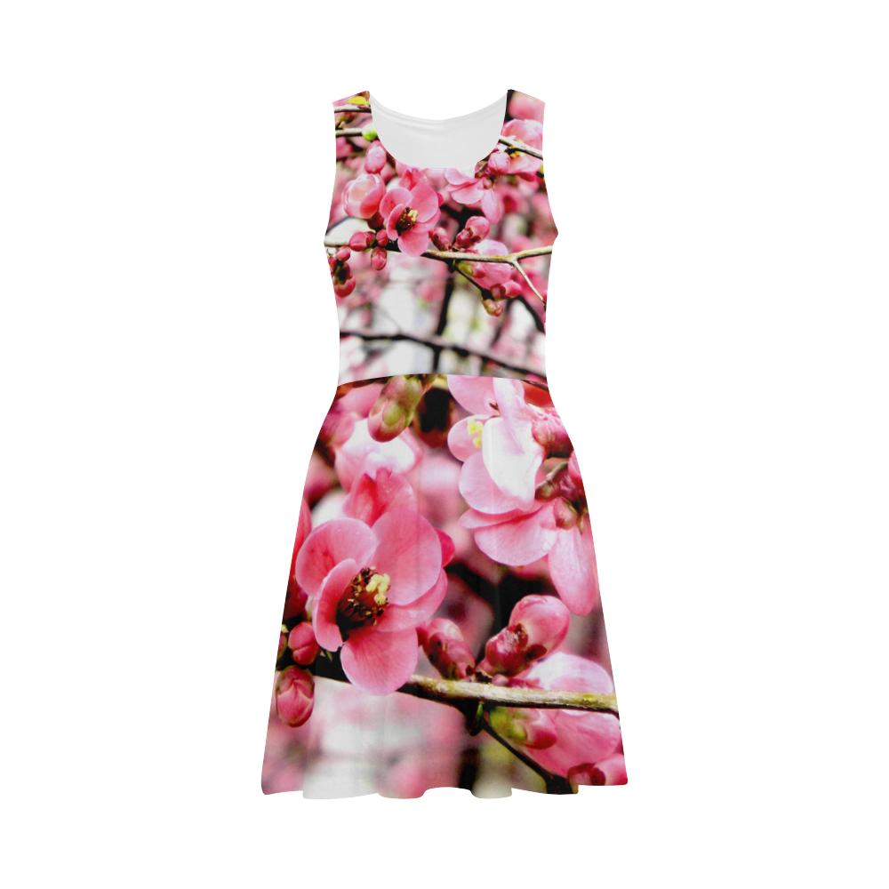 Pink Floral Atalanta Sundress (Model D04)