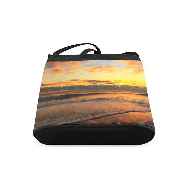 Stunning sunset on the beach Crossbody Bags (Model 1613)