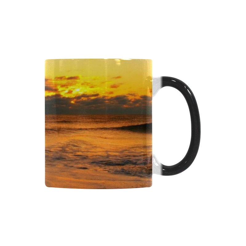 Stunning sunset on the beach Custom Morphing Mug
