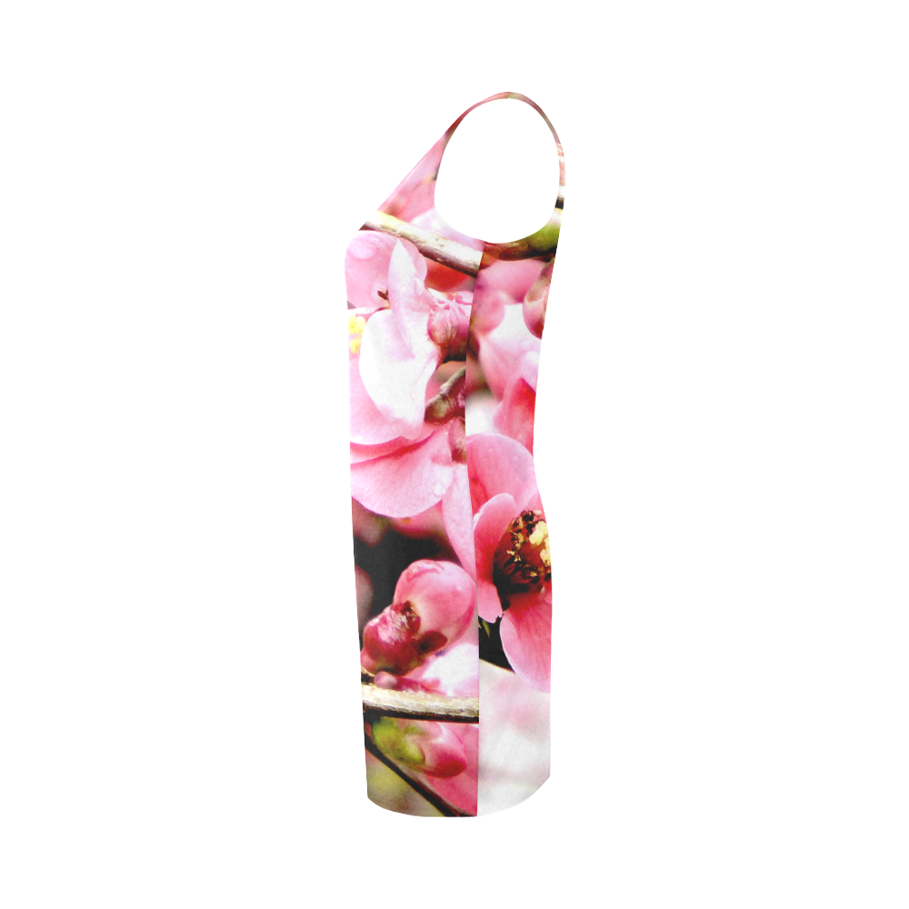 Pink Floral Medea Vest Dress (Model D06)