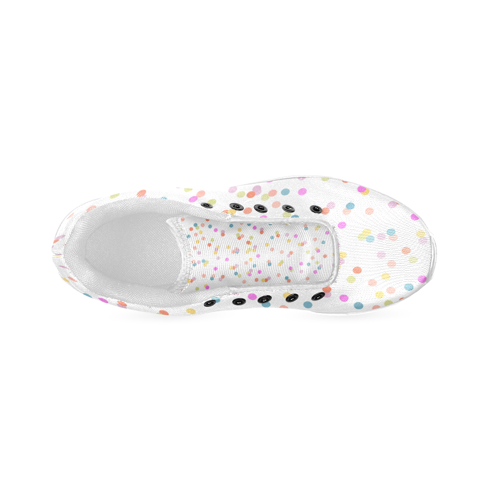 Retro Polka Dots Women’s Running Shoes (Model 020)