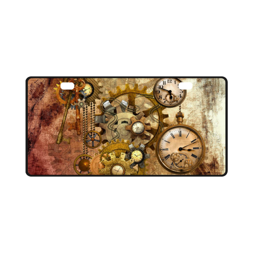 steampunk License Plate