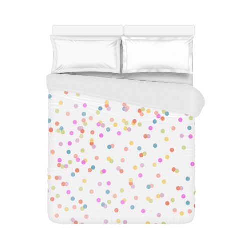 Retro Polka Dots Duvet Cover 86"x70" ( All-over-print)