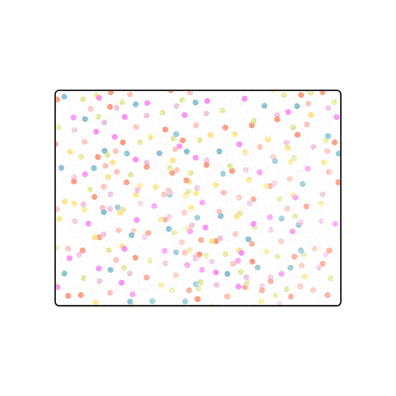 Retro Polka Dots Blanket 50"x60"
