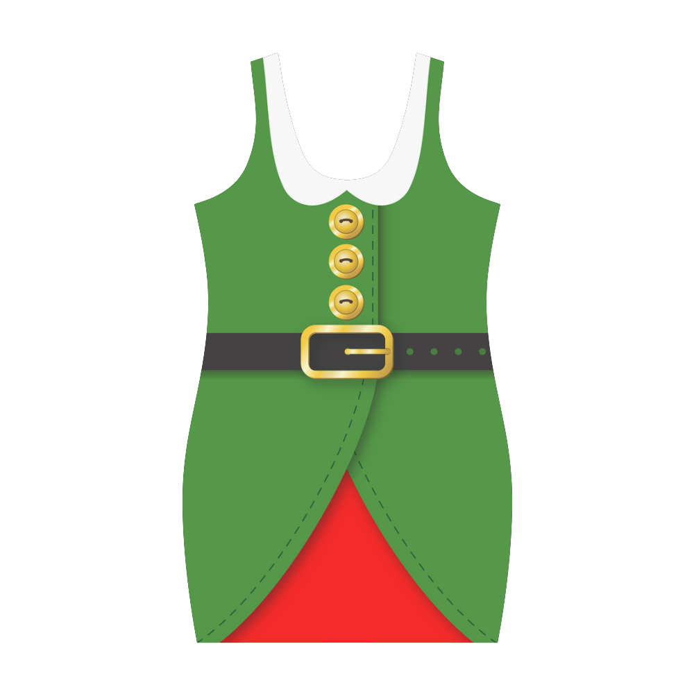 Christmas Elf Costume Medea Vest Dress (Model D06)