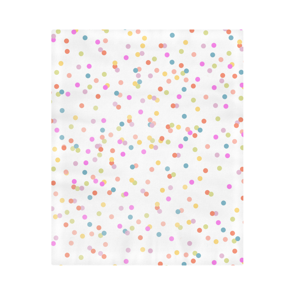 Retro Polka Dots Duvet Cover 86"x70" ( All-over-print)