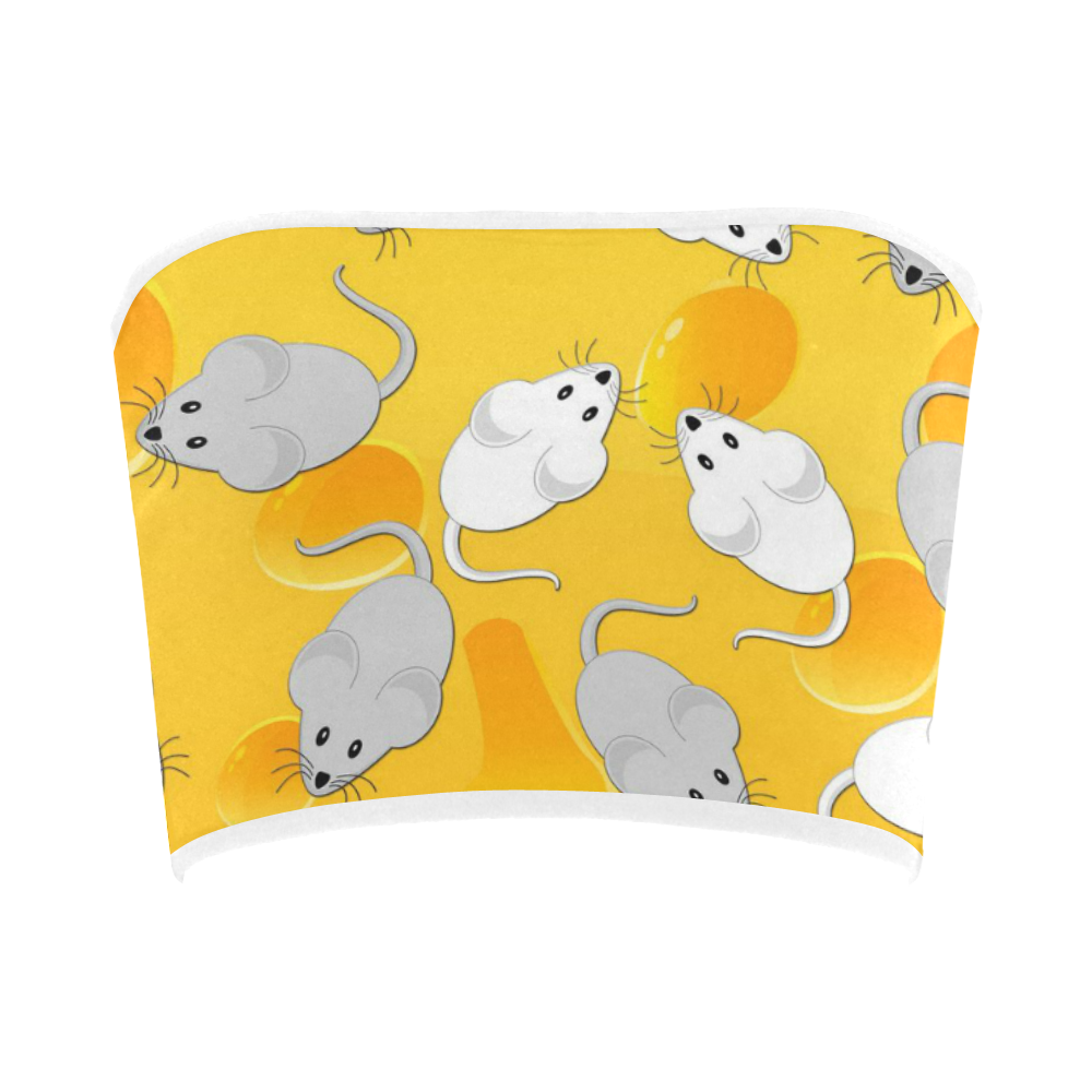 mice on cheese Bandeau Top
