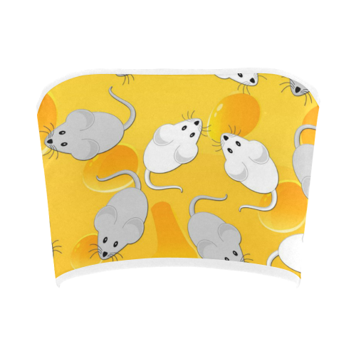 mice on cheese Bandeau Top