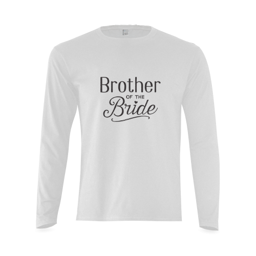 brother of the bride - wedding - marriage Sunny Men's T-shirt (long-sleeve) (Model T08)