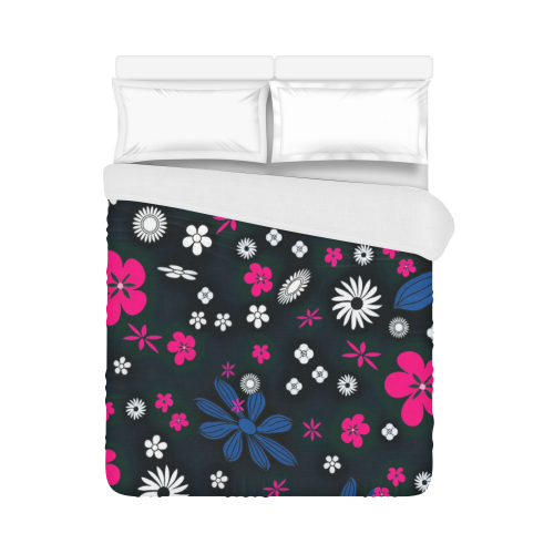 floral twist 416C Duvet Cover 86"x70" ( All-over-print)