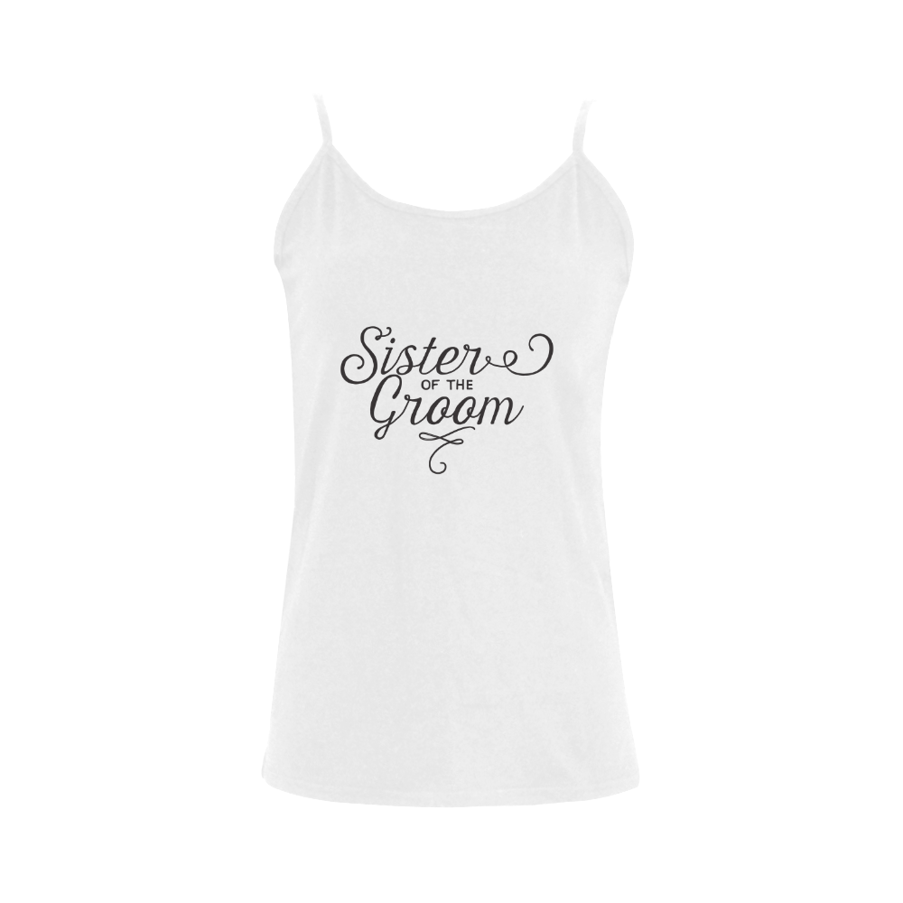 sister of the groom - wedding - marriage Women's Spaghetti Top (USA Size) (Model T34)