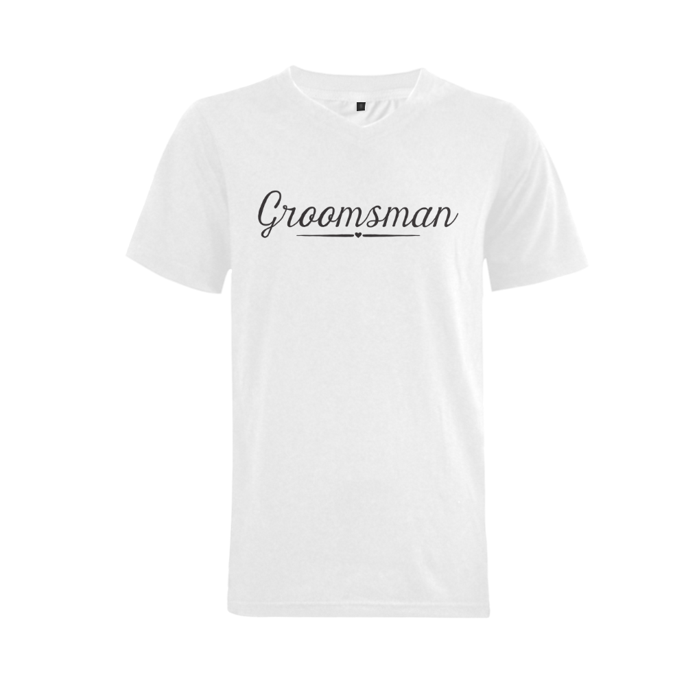 groomsman - wedding - marriage Men's V-Neck T-shirt (USA Size) (Model T10)