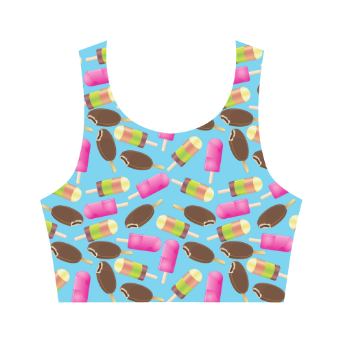 icecream Women's Crop Top (Model T42)