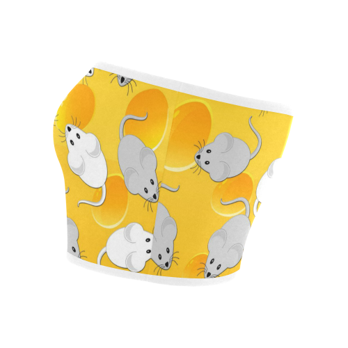 mice on cheese Bandeau Top