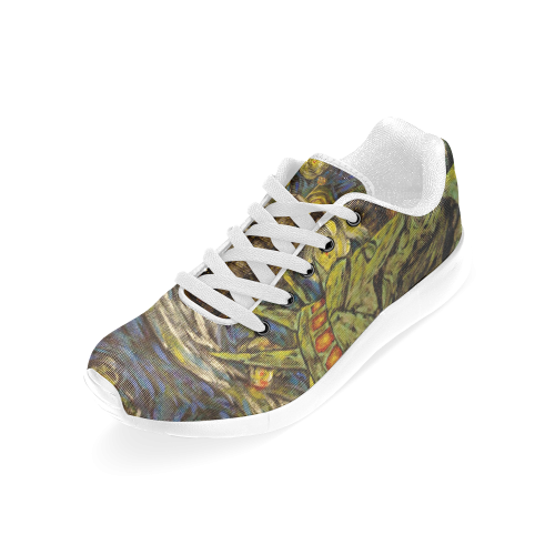 Dedication to Van Gogh NYC Starry Night: Twin Towers Men’s Running Shoes (Model 020)