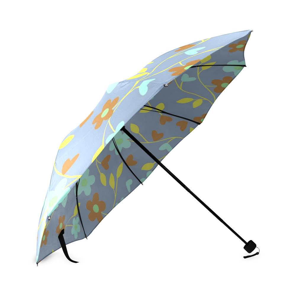 lovely floral 416E Foldable Umbrella (Model U01)