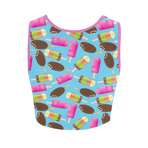 icecream Women's Crop Top (Model T42)