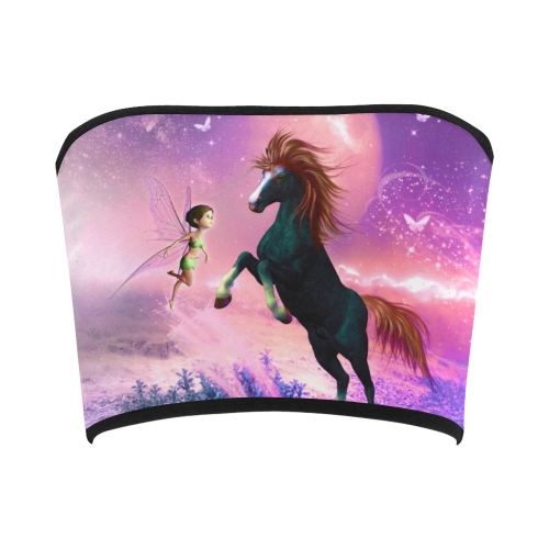 Horse with fairy Bandeau Top