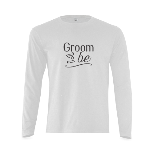 groom to be - wedding - marriage - love Sunny Men's T-shirt (long-sleeve) (Model T08)