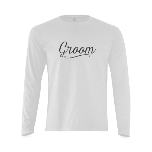 groom  - wedding - marriage - love Sunny Men's T-shirt (long-sleeve) (Model T08)