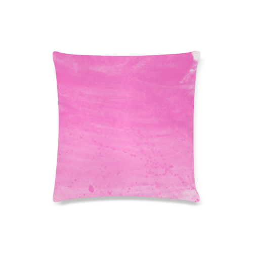 pink Custom Zippered Pillow Case 16"x16"(Twin Sides)