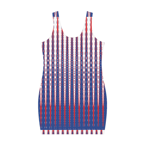 Dress Norwegian colors-Annabllerockz Medea Vest Dress (Model D06)
