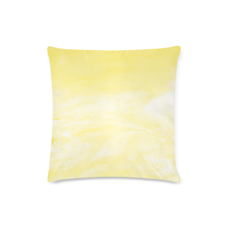 yellow Custom Zippered Pillow Case 16"x16"(Twin Sides)