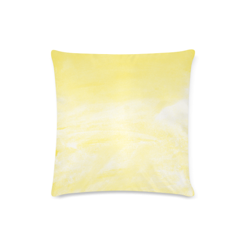 yellow Custom Zippered Pillow Case 16"x16"(Twin Sides)