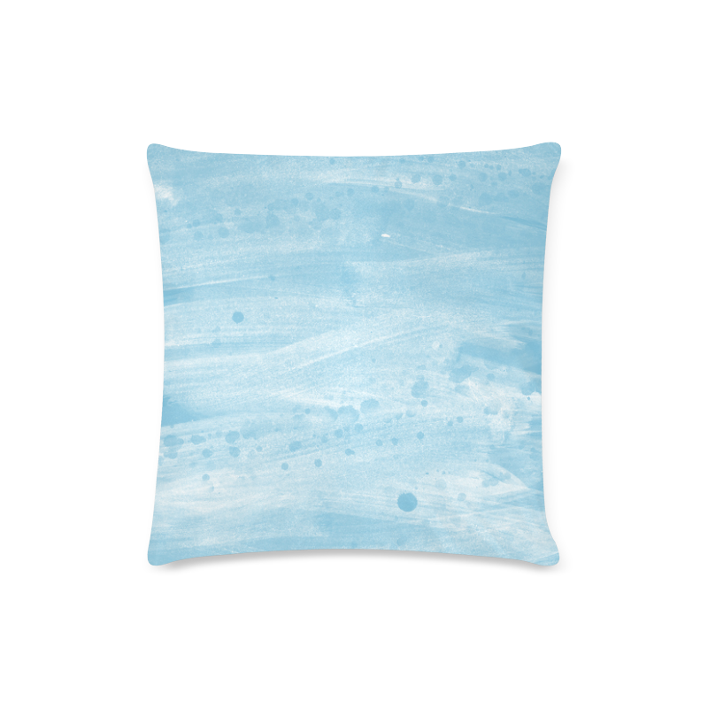 blue Custom Zippered Pillow Case 16"x16"(Twin Sides)