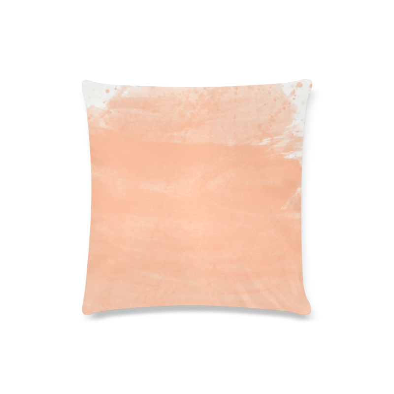 orange Custom Zippered Pillow Case 16"x16"(Twin Sides)