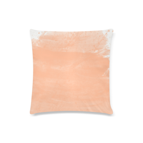 orange Custom Zippered Pillow Case 16"x16"(Twin Sides)