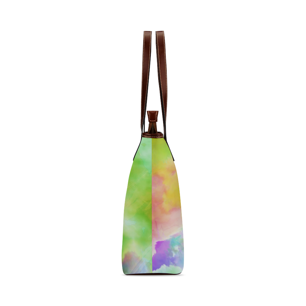 Watercolor abstraction 02 Shoulder Tote Bag (Model 1646)