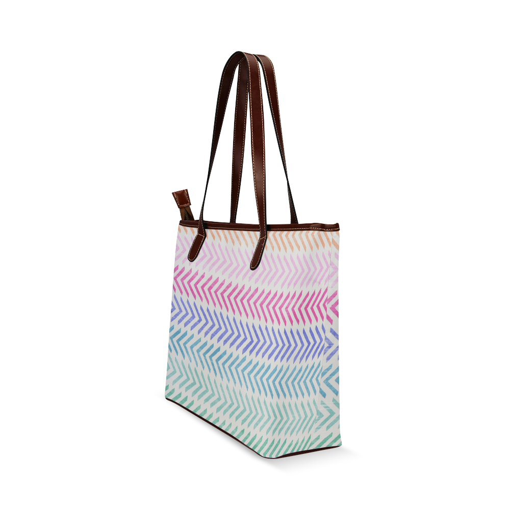 colorful pattern Shoulder Tote Bag (Model 1646)
