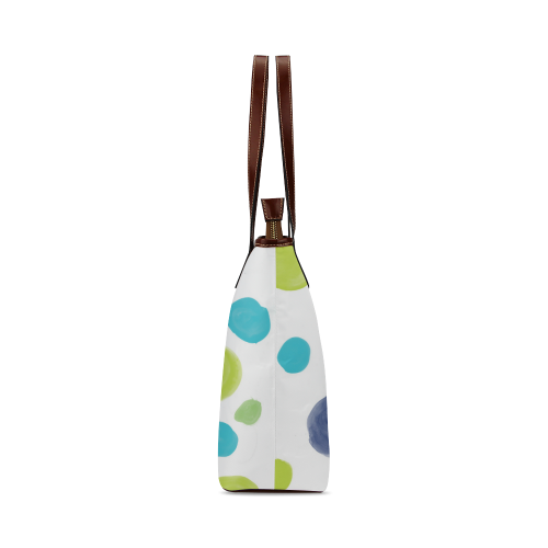 circle pattern Shoulder Tote Bag (Model 1646)