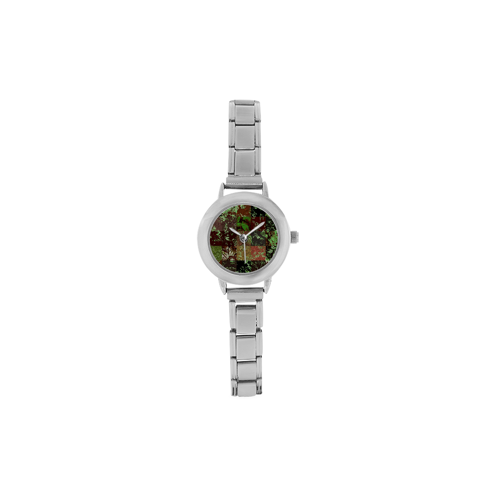 Foliage Patchwork #4 - Jera Nour Women's Italian Charm Watch(Model 107)