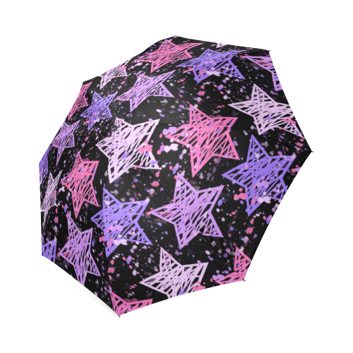 Painted Stars Foldable Umbrella (Model U01)