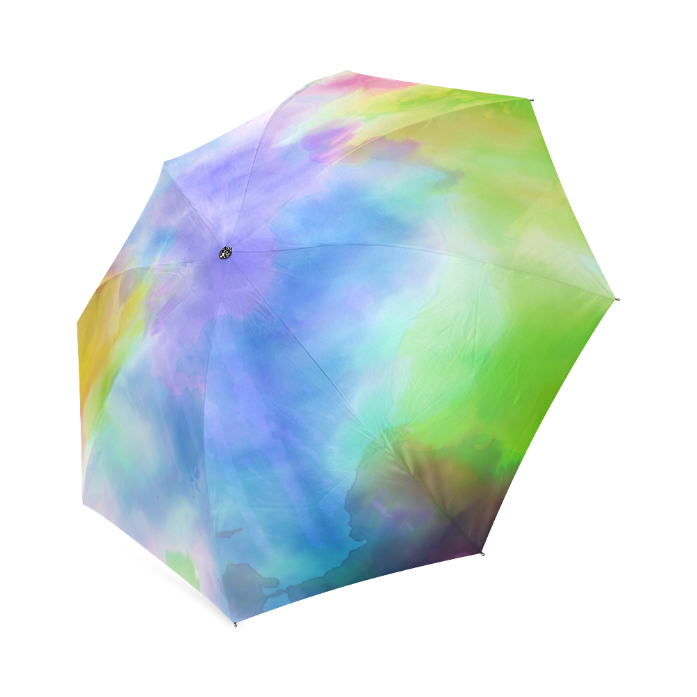 Watercolor abstraction 02 Foldable Umbrella (Model U01)