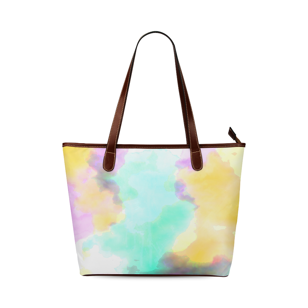 Watercolor abstraction 06 Shoulder Tote Bag (Model 1646)