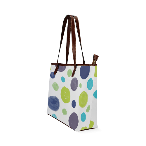 circle pattern Shoulder Tote Bag (Model 1646)