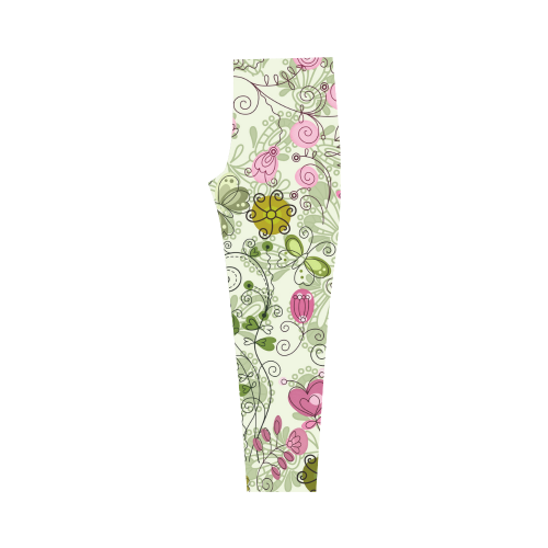 doodle flowers Capri Legging (Model L02)