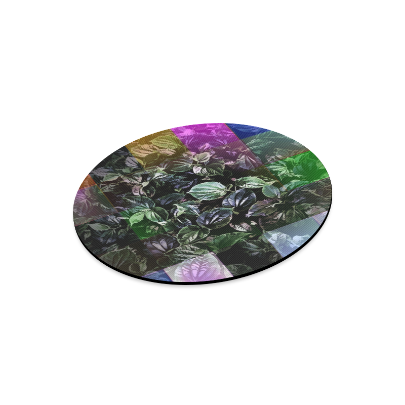Foliage Patchwork #13 - Jera Nour Round Mousepad