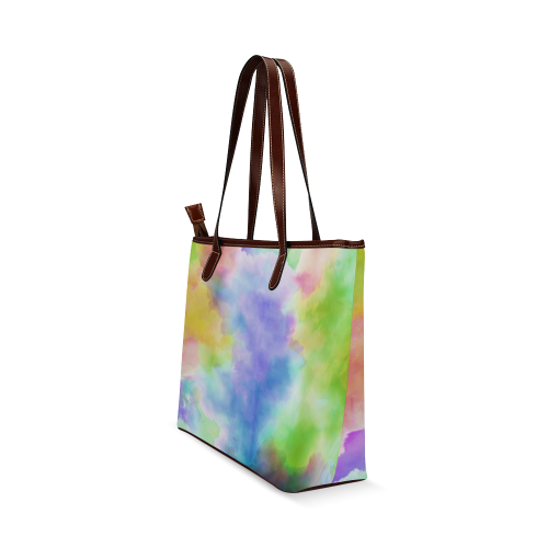 Watercolor abstraction 02 Shoulder Tote Bag (Model 1646)