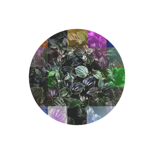 Foliage Patchwork #13 - Jera Nour Round Mousepad