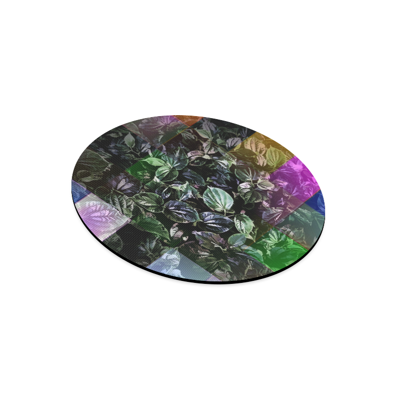 Foliage Patchwork #13 - Jera Nour Round Mousepad