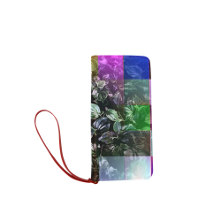 Foliage Patchwork #13 - Jera Nour Women's Clutch Wallet (Model 1637)