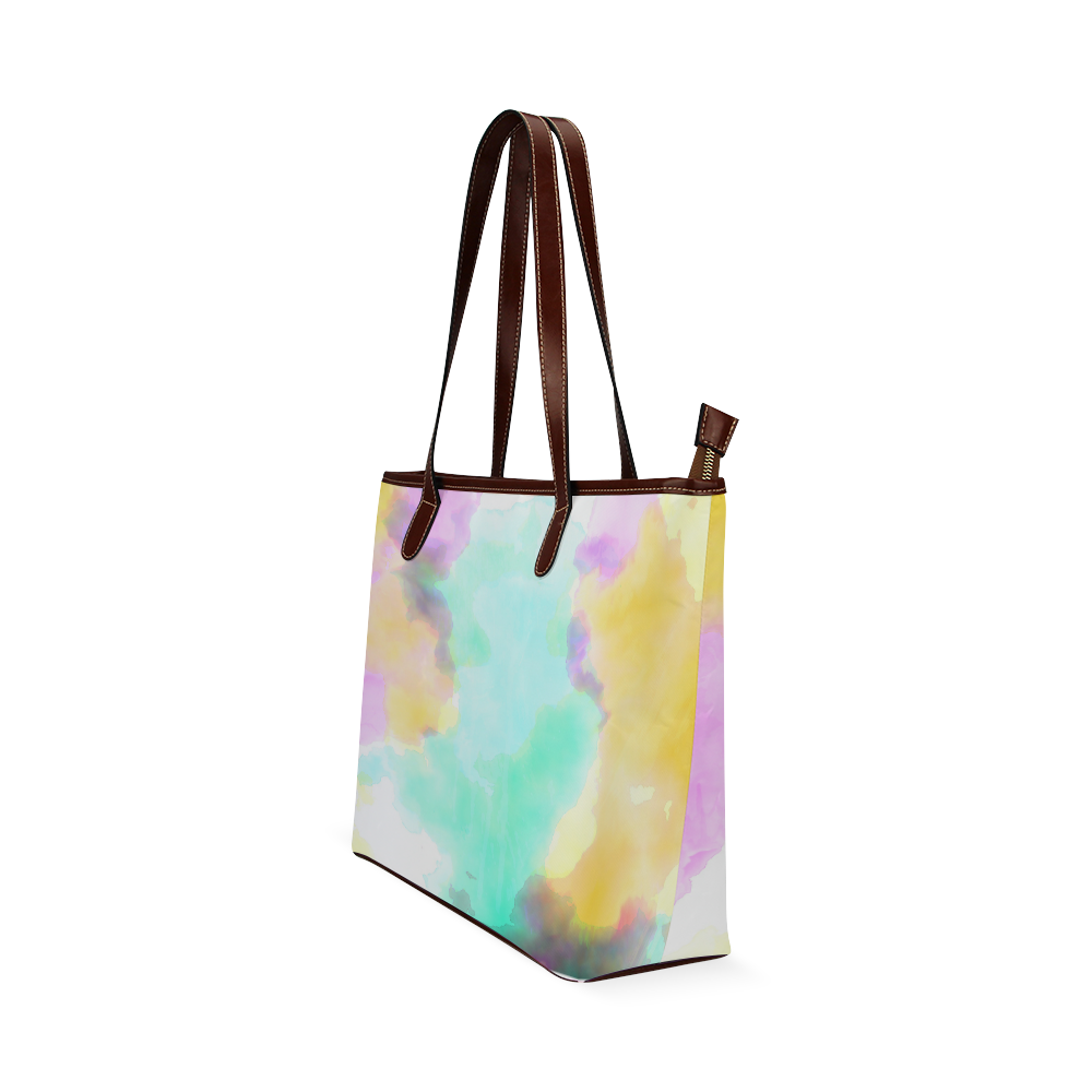 Watercolor abstraction 06 Shoulder Tote Bag (Model 1646)