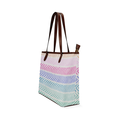 colorful pattern Shoulder Tote Bag (Model 1646)