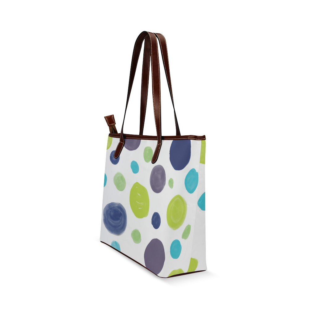 circle pattern Shoulder Tote Bag (Model 1646)